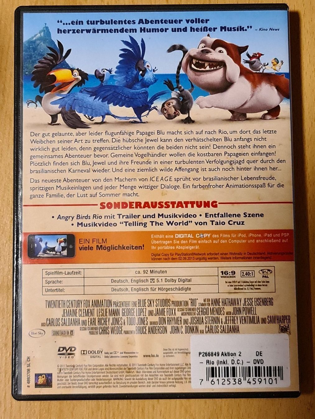 Tutti i DVDs: DVD Rio – Usato da Dintikon venduto da Vexi 1