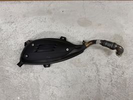 Piaggio Vespa Auspuff schwarz Matt