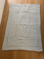 Baby-Krabbeldecke Musselin gesteppt 92x128 cm hellblau 