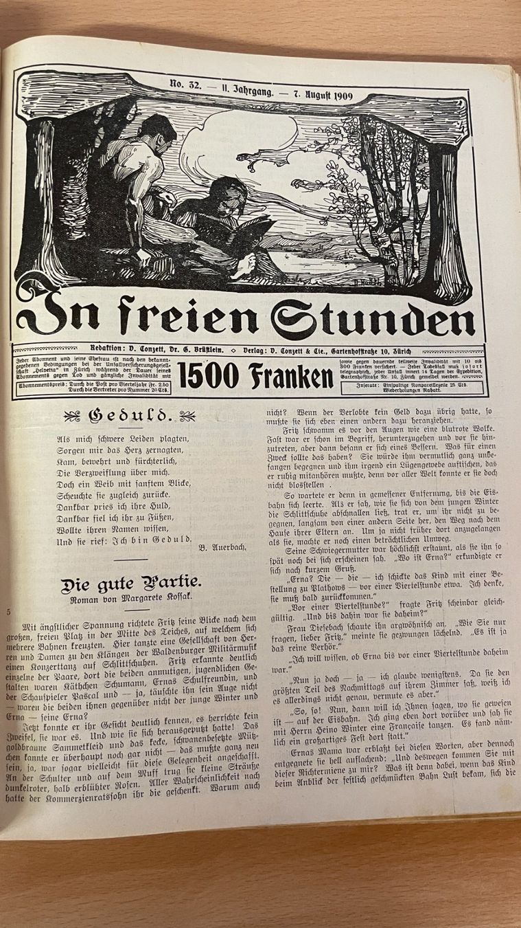 Bücher: In freien Stunden - 1909 – Gebraucht aus Glattfelden von markweb 6