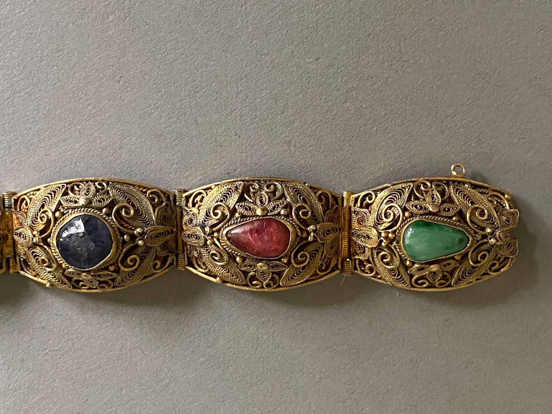 Bracciali & Braccialetti: CHINA / EDELSTEIN-ARMBAND – Nuovo (secondo la descrizione) da Basel venduto da shorthills_2013 4