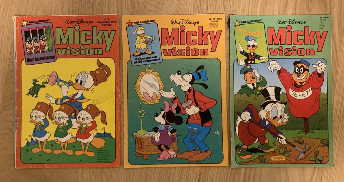 Fumetti: Micky Vision 9/1978 & 10/1980 & 9/1985 – Usato da Opfikon venduto da BananaGio01