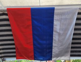 🇷🇺 Vintage Bannerfahne Russland 100/150cm Leinen 90er