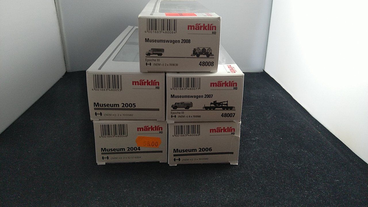 Märklin Modellini di ferrovie: Museumswagen 2004/2005/2006/2007/2008 – Nuovo (secondo la descrizione) da Uster venduto da Regenwurm61 9