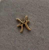 Einzel-Ohrstecker Sternzeichen Fische Gold 750 /18K