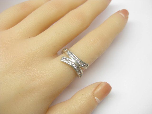 Anelli: Ring Silber 925 weisse Schmucksteine Gr. 57 – Usato da Ermatingen venduto da Decovin 1