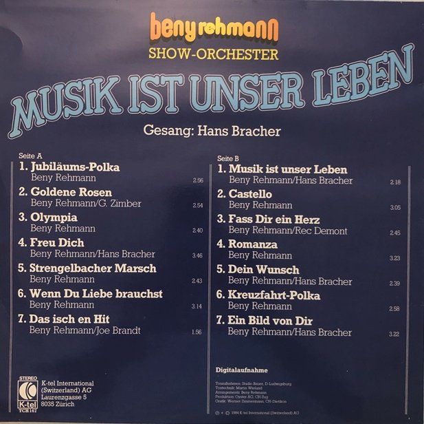 Vinyles: 4x LP’s Beny Rehmann – D'occasion à Grüningen par azulmarron 1