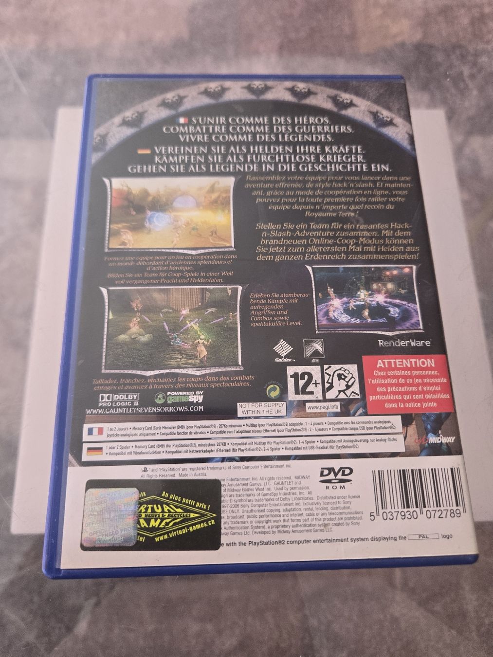 Jeux: Gauntlet Seven Sorrows PS2 – D'occasion à Bussigny par Kfdlt 1