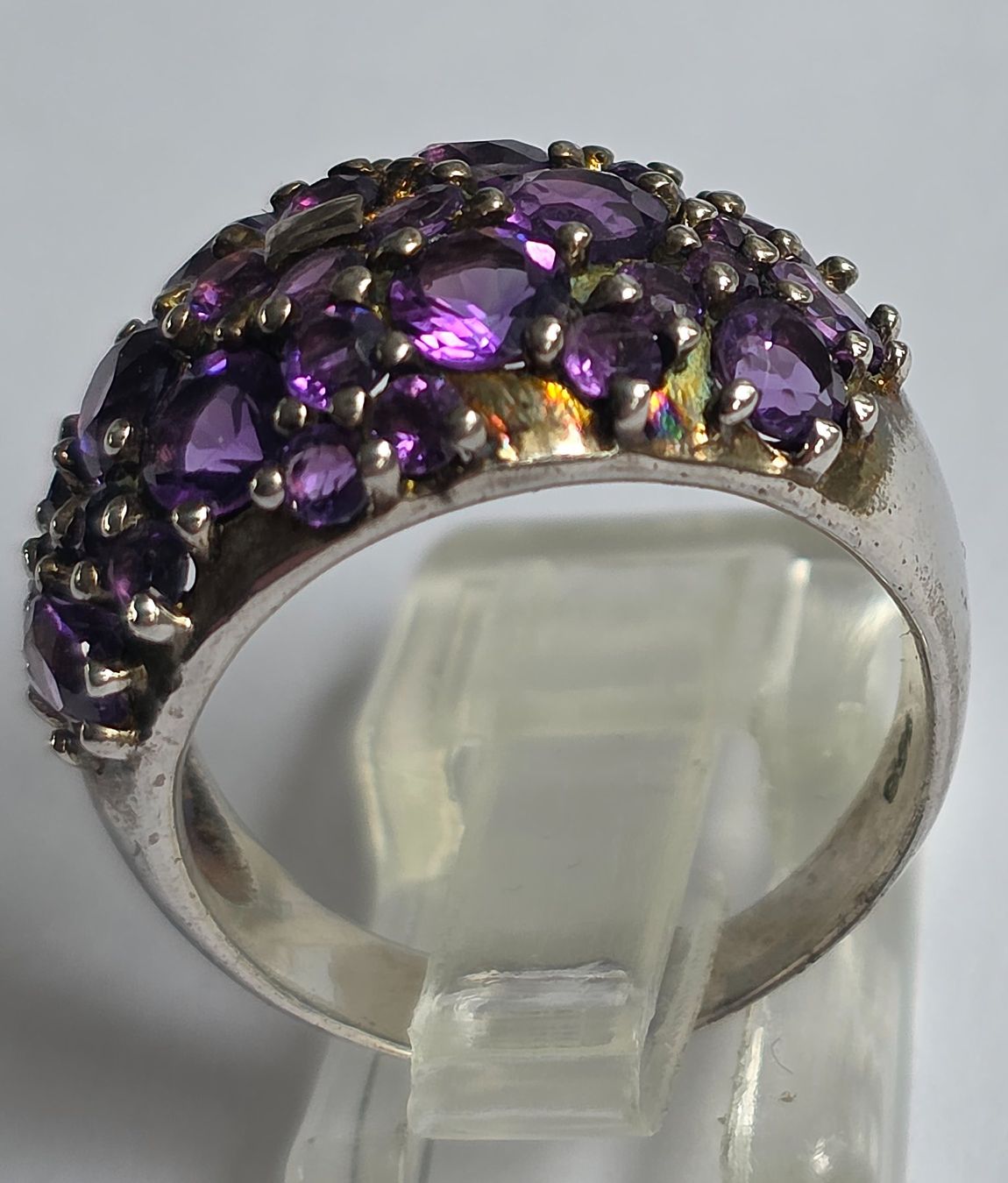 Anelli: Ring Silber mit Amethysten Grösse 59  Neu – Nuovo (secondo la descrizione) da Zürich venduto da benedikt12 8