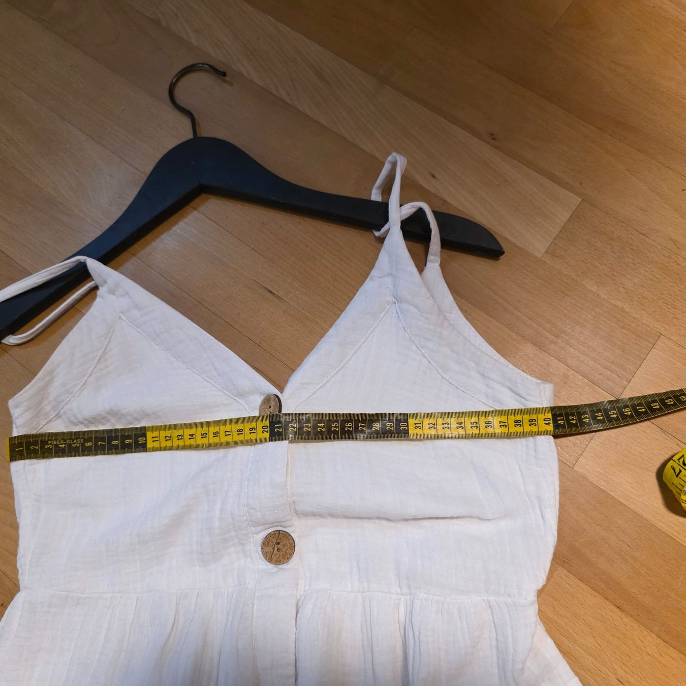 Vestiti: Sommerkleid Weiss Baumwolle Gr. S/M Midi – Usato da Wald ZH venduto da CapLux 6