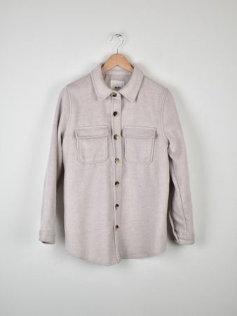 Object Hemdjacke Gr.36, oversized, beige
