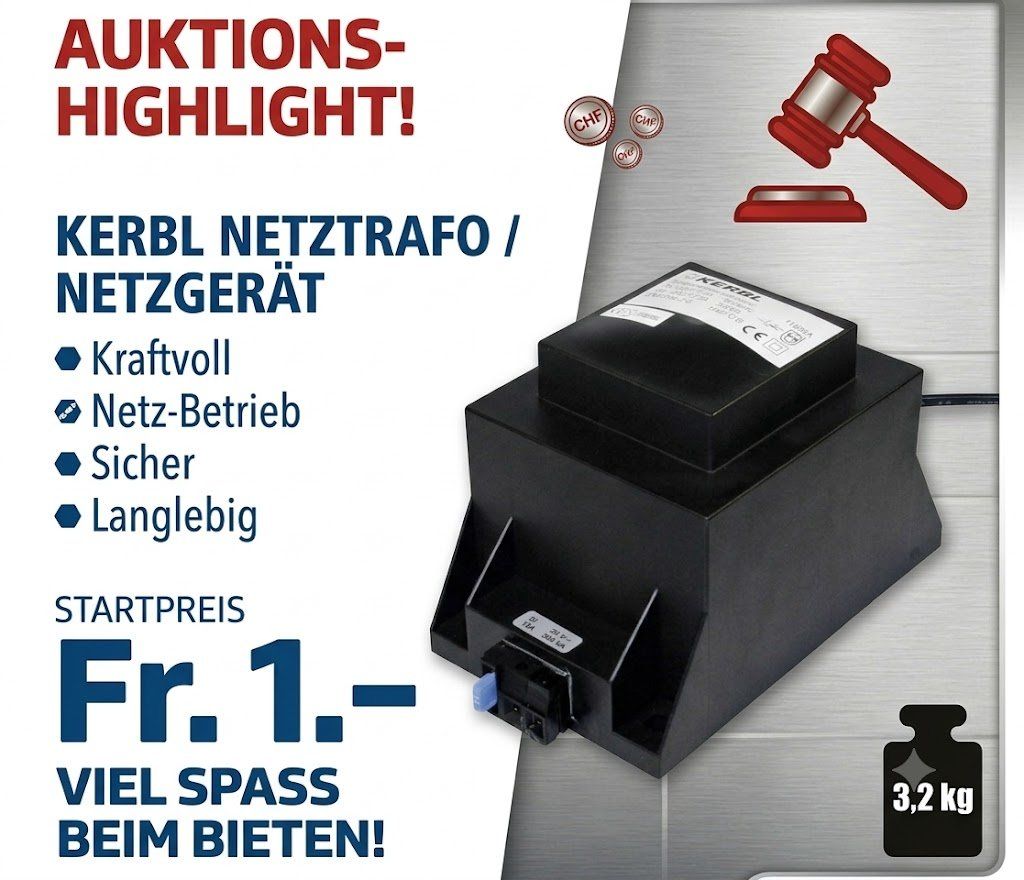 Componenti elettronici: Spannungswandler Transformatoren 230V auf 24V ab Fr. 1.- – Nuovo e nell'imballaggio originale da Koppigen venduto da Bracher_Mail-House
