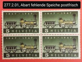 MA429) 277.2.01, Abart fehlende Speiche postfrisch