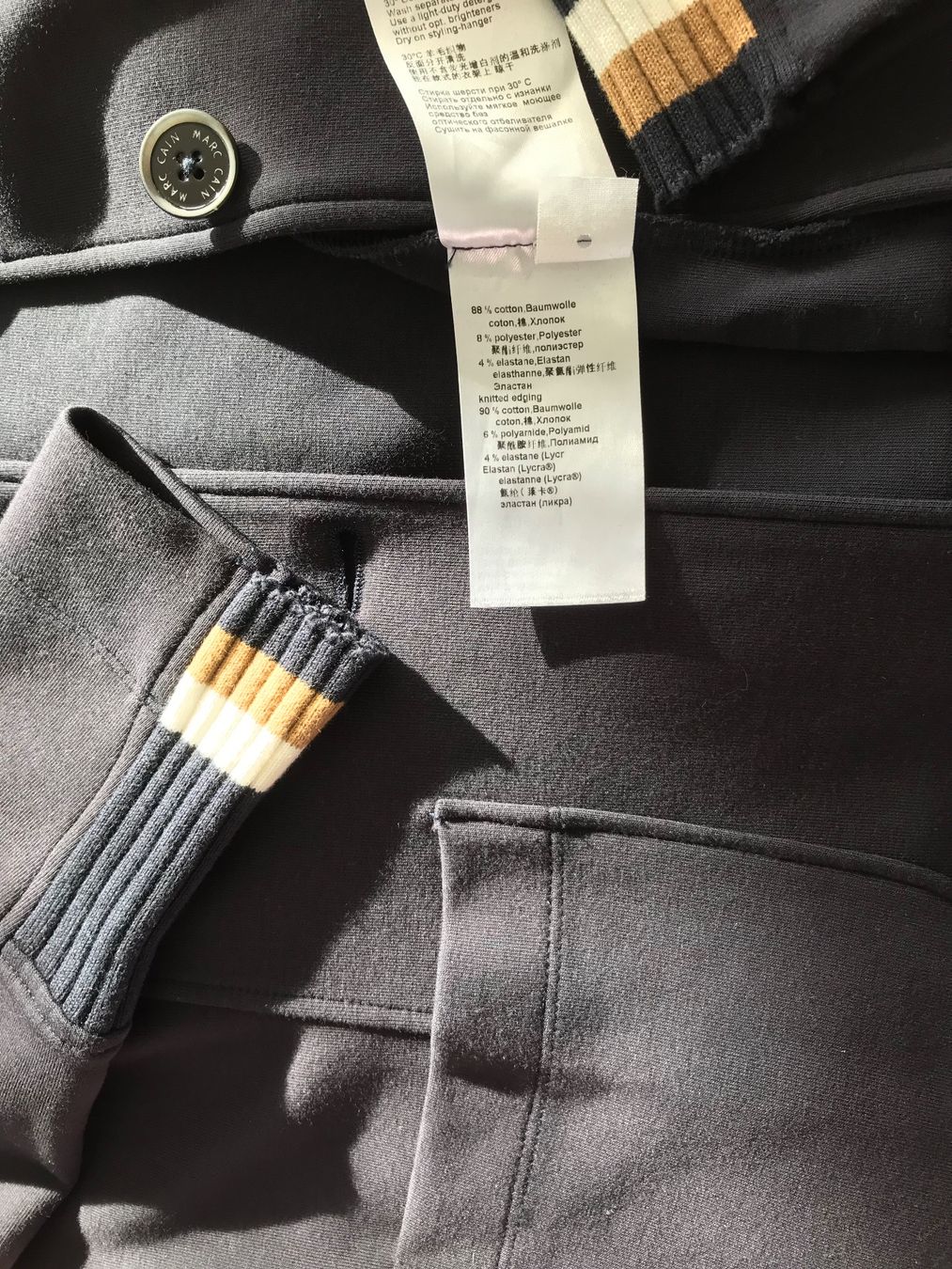 Marc Cain Jacken: Marc Cain Blazer, Gr. 42, Farbe navy – Gebraucht aus Niederteufen von mix18 4
