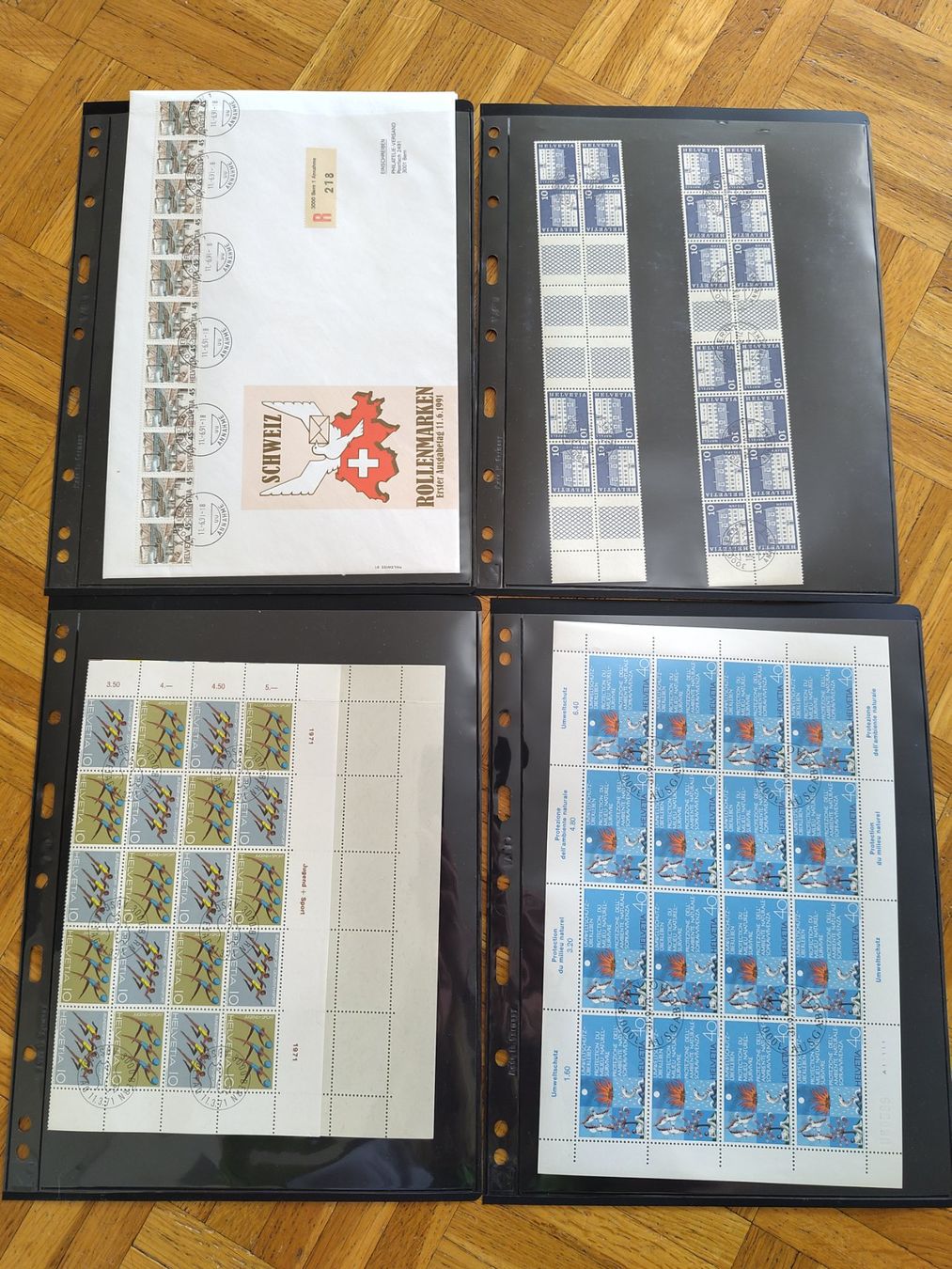 Tutti i francobolli: Sammlung 30 Seiten Kleinbogen Ersttagsstempel Schweiz – Nuovo (secondo la descrizione) da Wohlen AG venduto da gnabbr