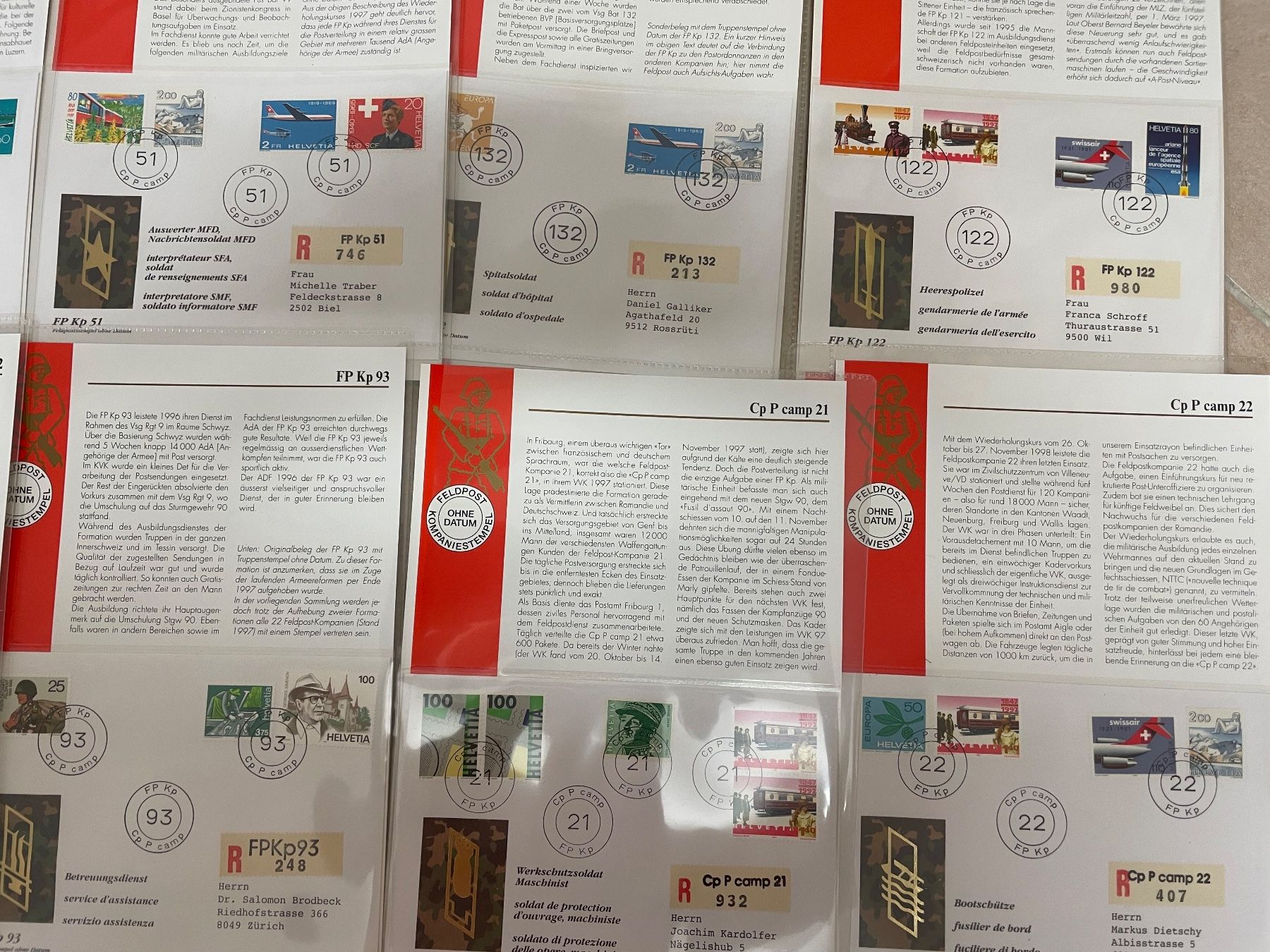 Tutti i francobolli: Feldpost-Kompanien, haute qualité – Usato da Sonceboz-Sombeval venduto da Comment2 2