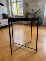 Tray table, black, 45x53 cm