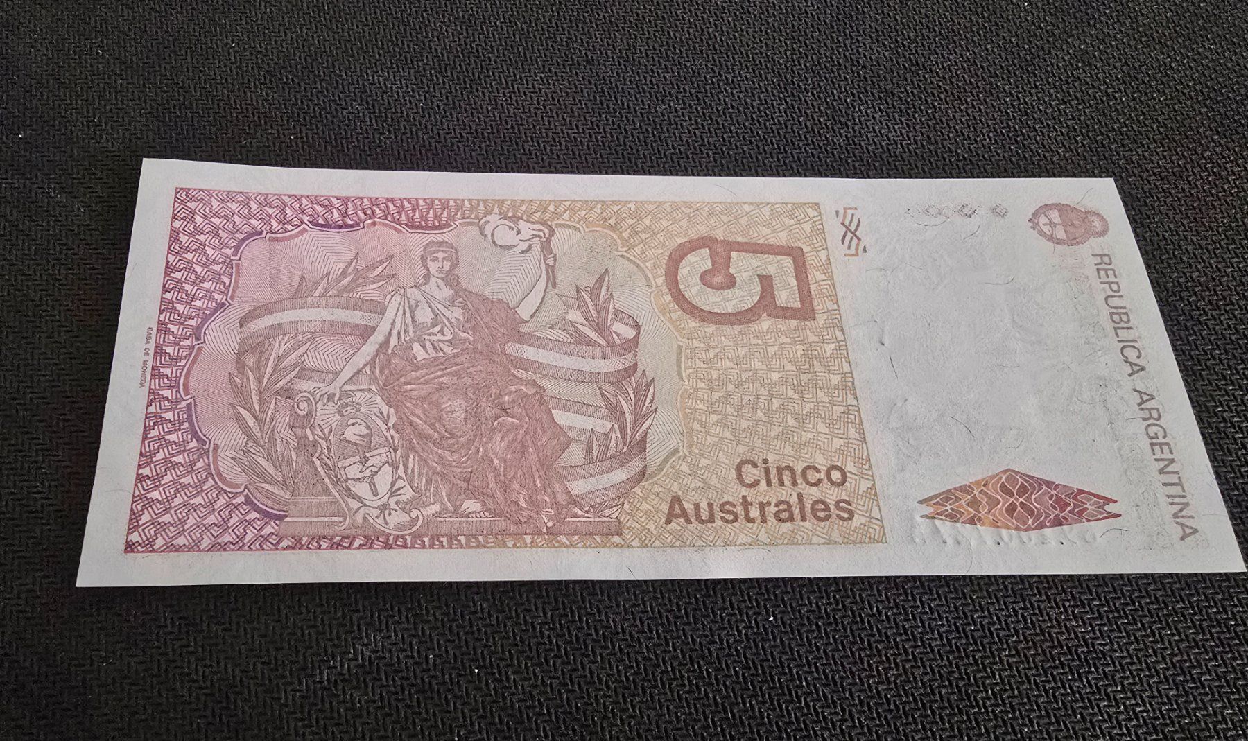 Banconote: Billet Argentine 5 – Nuovo (secondo la descrizione) da Petit-Lancy venduto da Minnie26 1