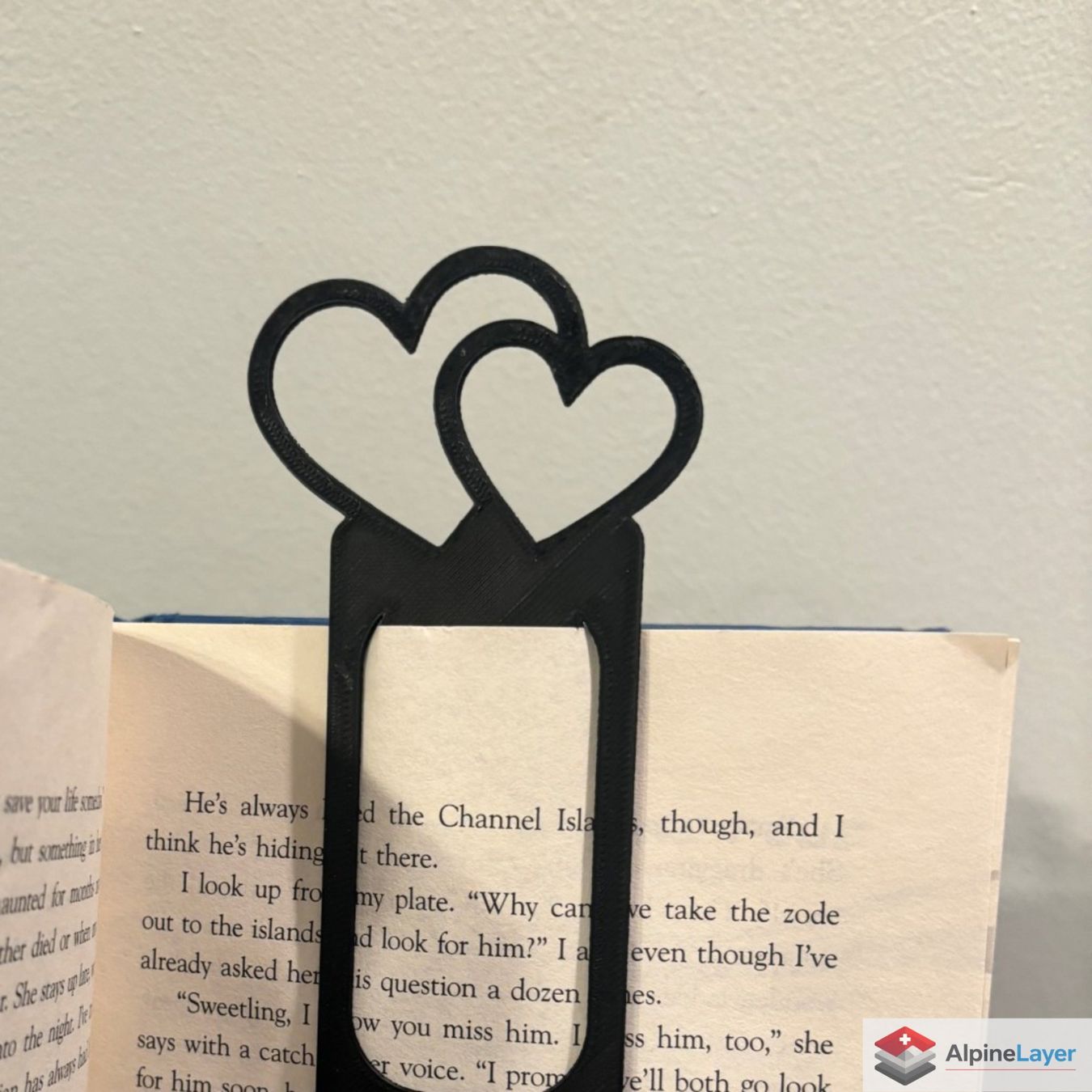 Altre raccolte & rarità: Double Love Heart Bookmark 3D Printed Black – Nuovo (secondo la descrizione) da Losone venduto da AlpineLayer