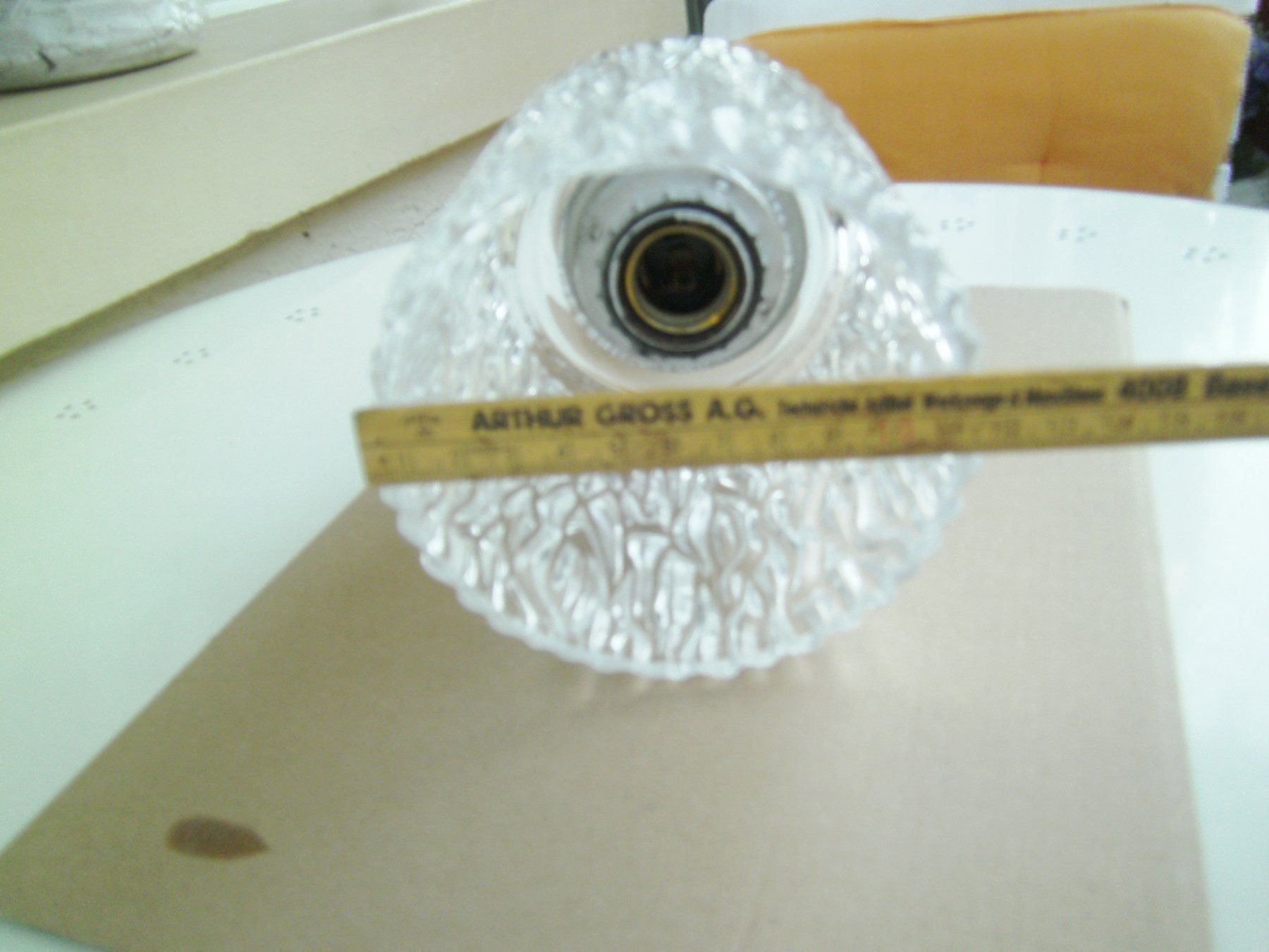Lampadari & plafoniere: 3 Deckenlampen Glass mit Gehäuse,  50er. – Usato da Basel venduto da vidra66 4