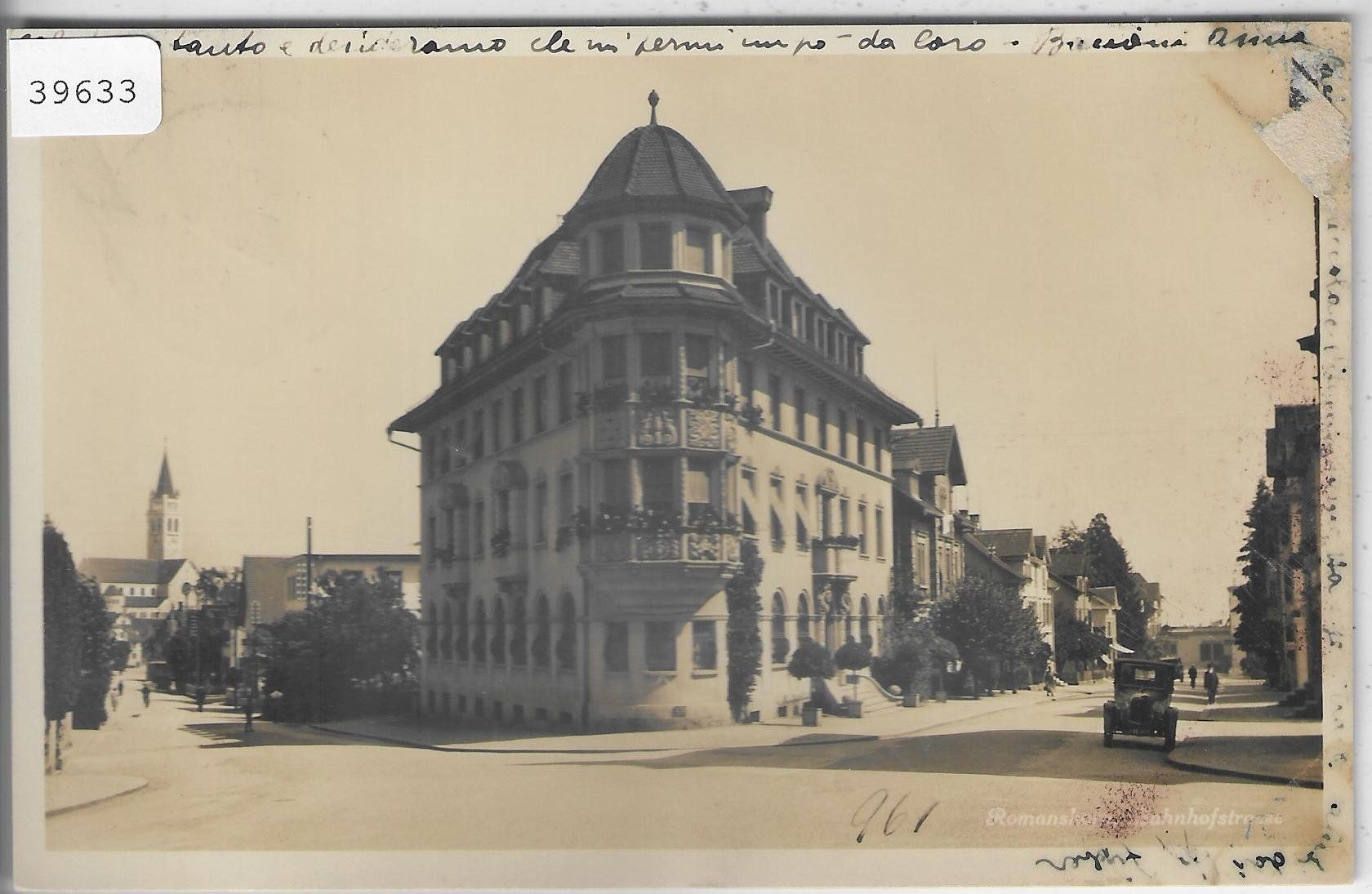 Cartoline postali: Romanshorn - Bahnhofstrasse - Classic Car – Usato da Ettingen venduto da Kartenplanet