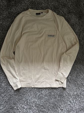Napapijri Cream Long Sleeve Top - Size M