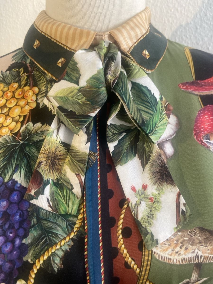 Dolce & Gabbana Kleider: D&G Seidenkleid Herbst Print Gr. 34 – Neu (gemäss Beschreibung) aus Murten von februari 2