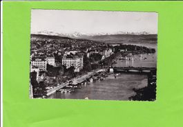 Zürich, Quaibrücke und Glarneralpen
