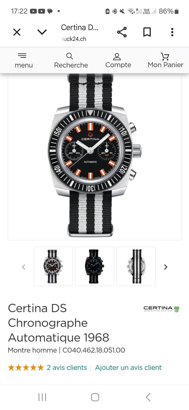 Certina Uhren: Certina Chrono. Auto. – Neu und originalverpackt aus Allschwil von Uhrmach4057
