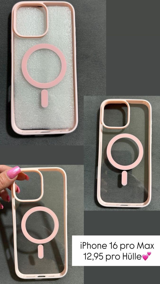 Cover & Protezioni schermo: iPhone 16 Pro Max Hülle Rosa MagSafe🌸 – Nuovo e nell'imballaggio originale da Wettingen venduto da Joelds98
