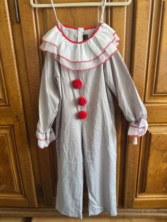 Horror Clown Costume mit Maske - Neu