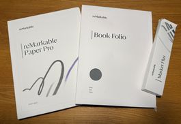 reMarkable Paper Pro, Book Folio und Marker Plus