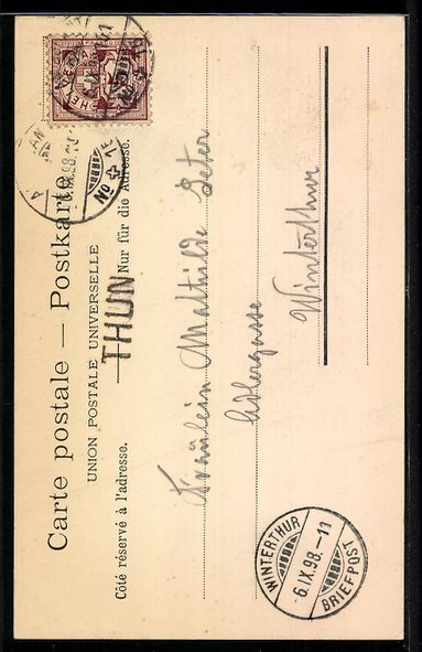 Cartoline postali: AK Thun, Schloss Thun – Usato da Berlin venduto da bartko-reher 1
