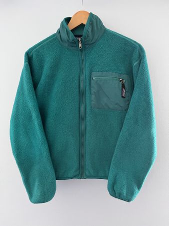 Patagonia Fleece Jacket Teal Green Size 8 - Great Deal!