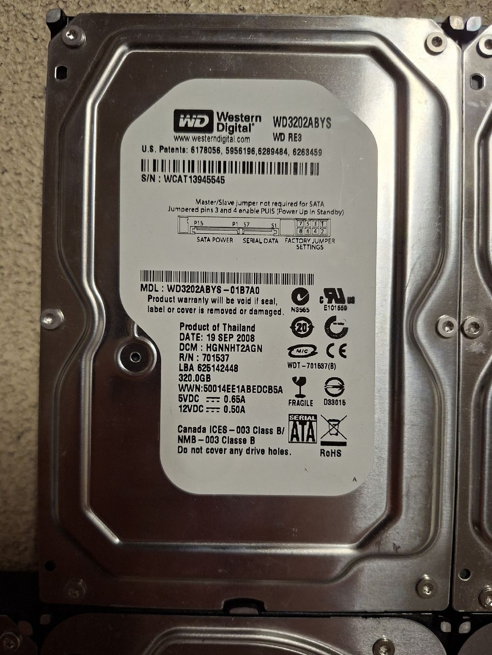 Western Digital Harddisks: 9 Stück WD Western Digital Festplatten – Gebraucht aus Willisau von mwi-dev 2