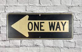 Original Strassenschild ONE WAY