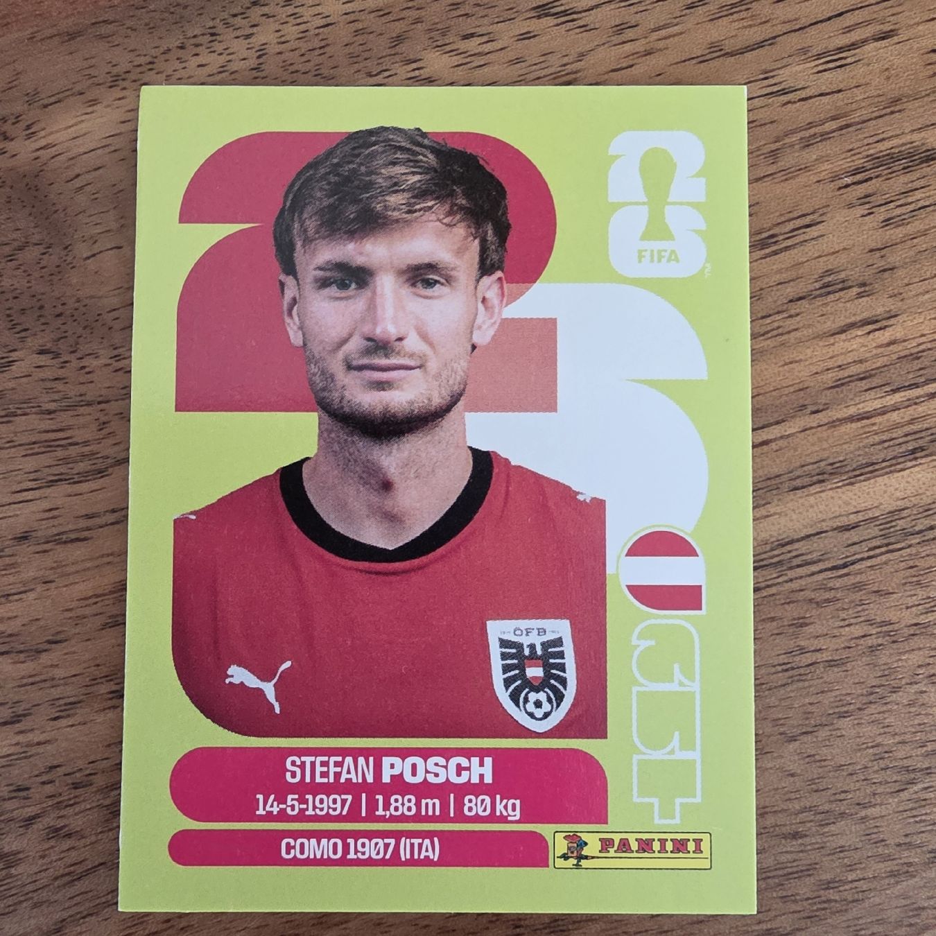 Sammelbilder & Trading cards: Sammelbild Stefan Posch AUT7 – Neu und originalverpackt aus Buchs AG von LogoParts