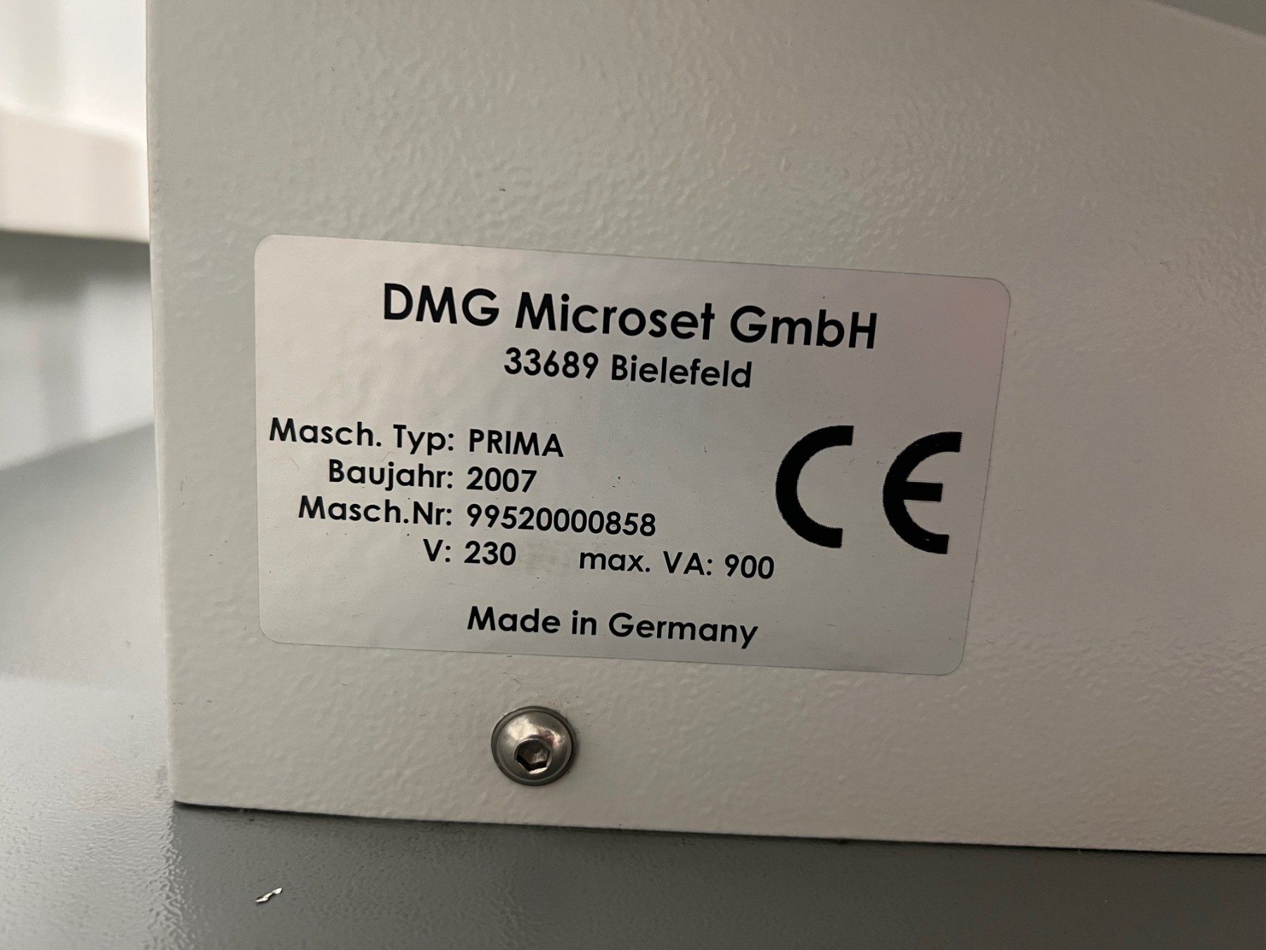 Tutti gli attrezzi: DMG Microset Prima 275 Voreinstellgerät – Usato da Veltheim AG venduto da sixjet 9