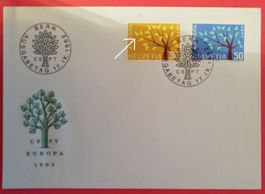 B259) 389Ab, 390, Abart kurzer Ast FDC ohne  Adresse Kt 300