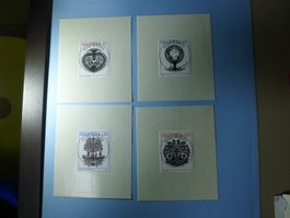 2007 Sondermarken Scherenschnitt 1250B- 1253B ET Vollstempel