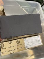Schieferblaue Teller Service schwarz 12stk