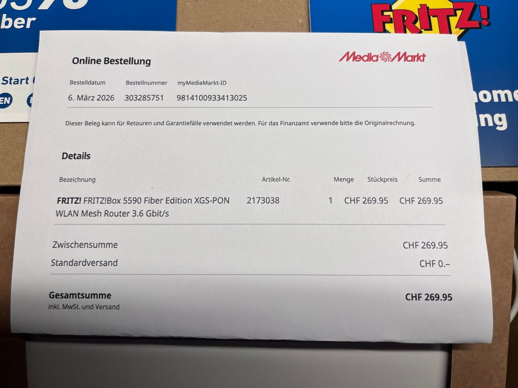 Fritz Modems & Router: FritzBox 5590 mit Garantie – Gebraucht aus Au (ZH) von Tomrom 4