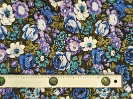 Ca. 5m Stoff am Stück Blumenmuster