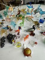 65+ Stk. Grosses Konvolut mundgeblasene Glaskunst-Figuren