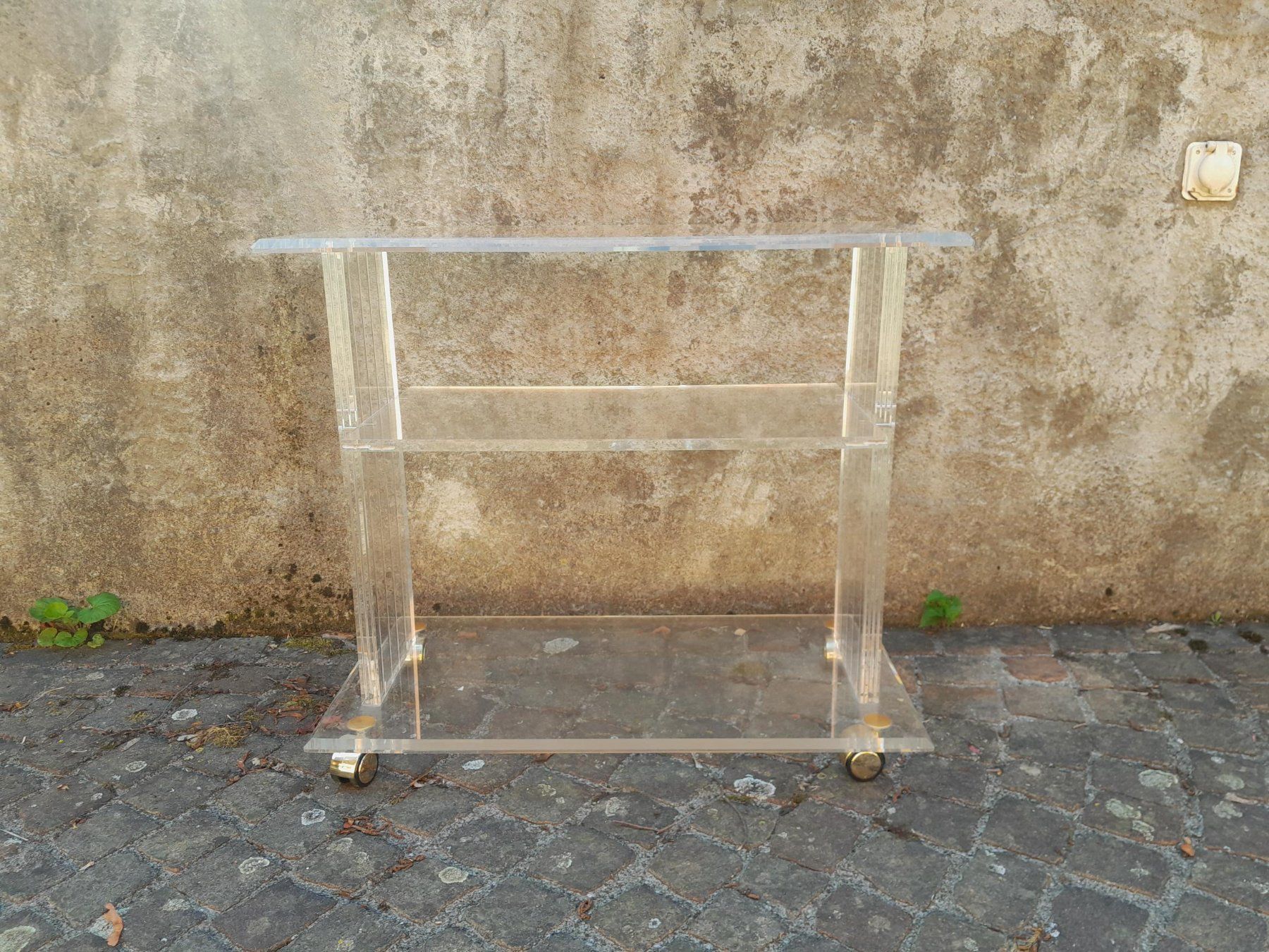 Carrelli di servizio: Vintage Plexiglas / Acrylglas Servierwagen / Servierboy – Usato da Männedorf venduto da Bel-view 1