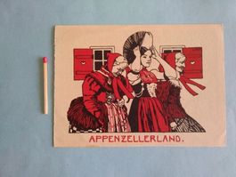 Druck Appenzeller Trachtenfrauen Carl August Liner