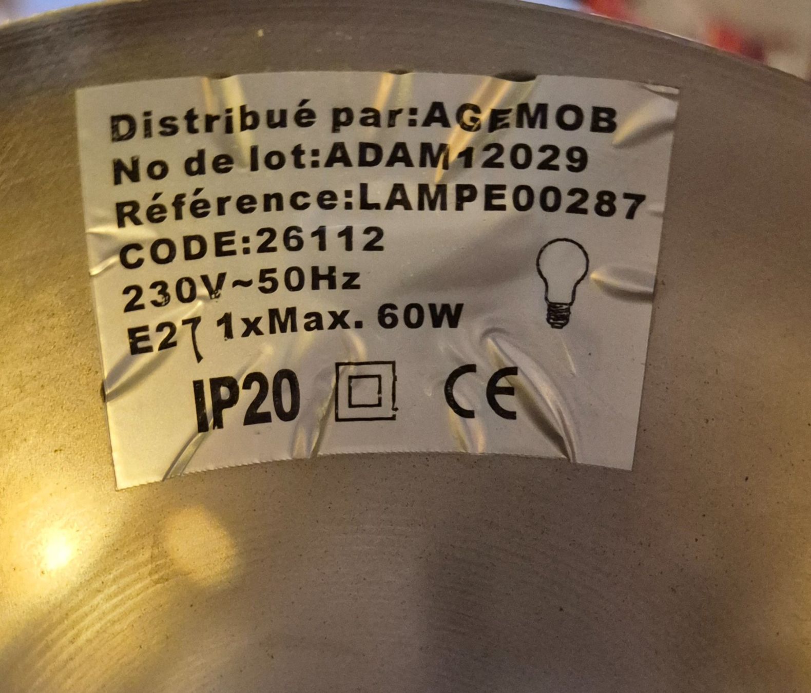 Lampade: grosse AGEMOB Industrielampe Typ Adam 2029 – Usato da Neerach venduto da SilliS 5