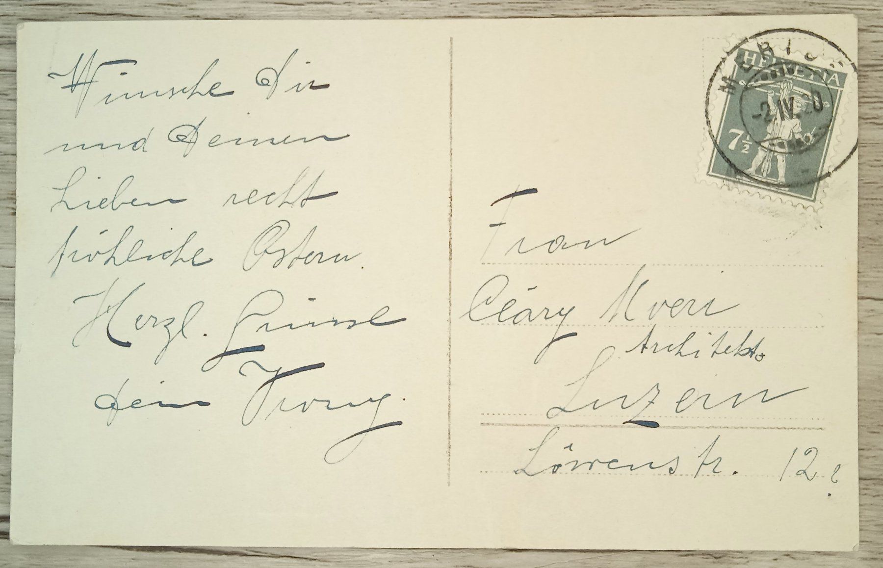 Tutti i francobolli: TR59 Carte Postale Suisse 1920 – Usato da Cousset venduto da Patrick_Collections