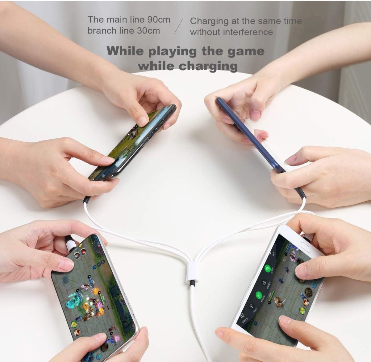 Kabel: Multi USB Kabel 6 in 1, 3A 1.2M Universelles USB A/C – Neu und originalverpackt aus Bülach von StoreInShop.com 4
