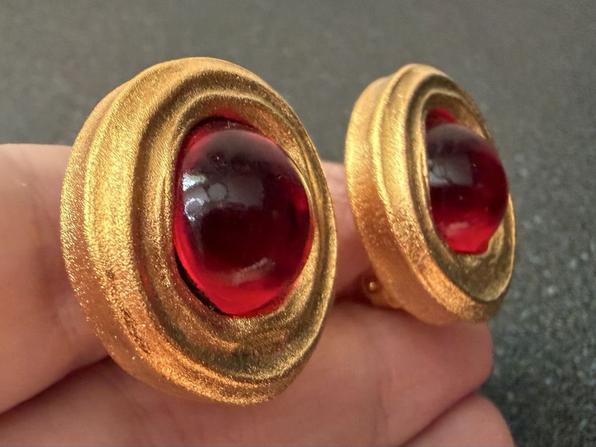 Orecchini pendenti & Orecchini a lobo: Vintage Ohrringe Clips Luxus Modeschmuck  – Usato da Lamone venduto da LaCantinaMagica 4